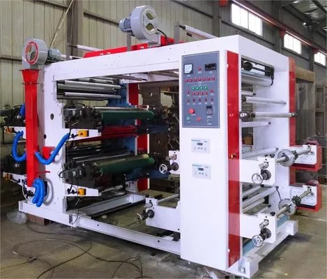 Automatic 21KW 4 Color Flexo Printing Machine Flexographic Printing Equipment