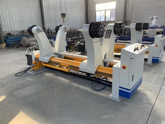 Heavy Duty Paper Corrugator Machine Hydraulic Reel Stand 0.6Mpa - 0.9Mpa HRS1800