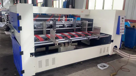 120m/min 9.0KW Thin Blade Slitter Scorer With Auto Belt Feeder Slitter Scorer Equipment
